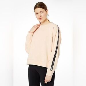 Obey Blush Sweatshirt with Black Sleeve Accent
